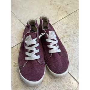 Roxy Bayshore III Women's Size 10 Burgundy Casual Lace Slip On Shoes